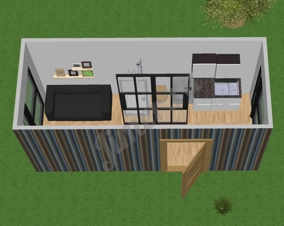 Дом из морских контейнеров